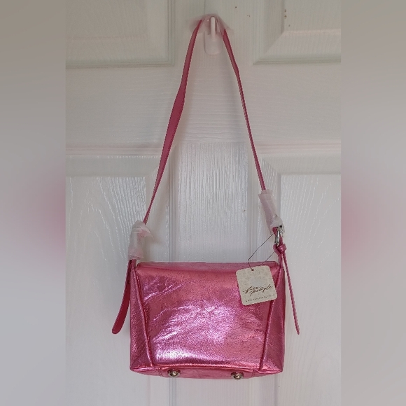 Free People | Bags | Nwt Free People Pink Metallic Shoulder  display picture 1